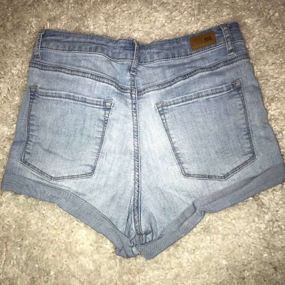 Sunset High Rise Jean Shorts - Picture 2 of 3